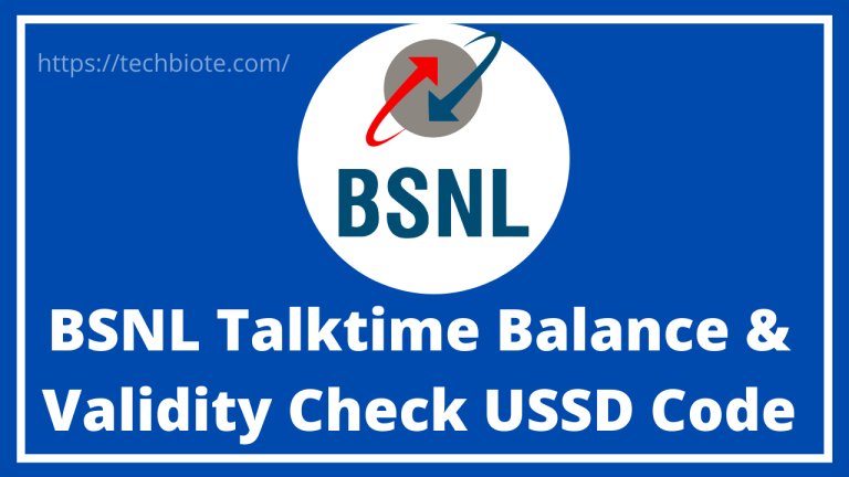BSNL Talktime Code & Number Data