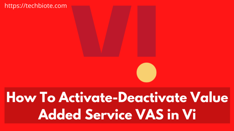 How To Activate/Deactivate Value Added Service (VAS) List in Vi 2022