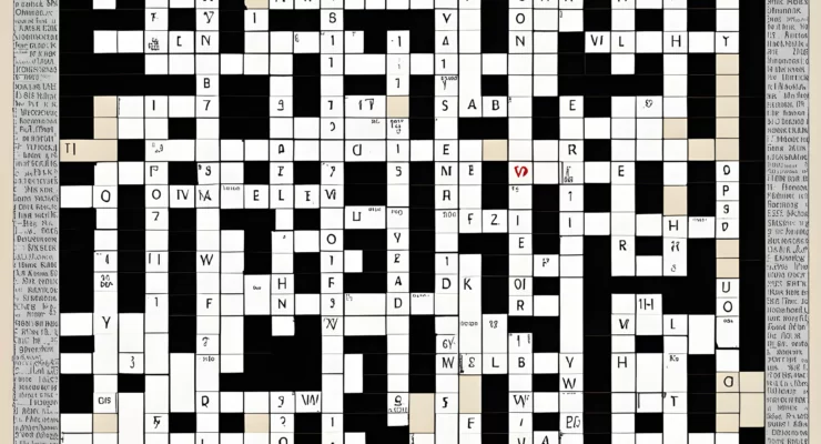 Partial view of a NYT crossword puzzle grid, with clues and answers, emphasizing the 'offered quiet sympathy in a way' prompt.