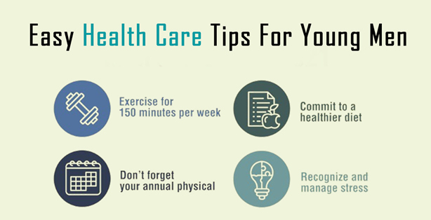 Easy health care tips for young men