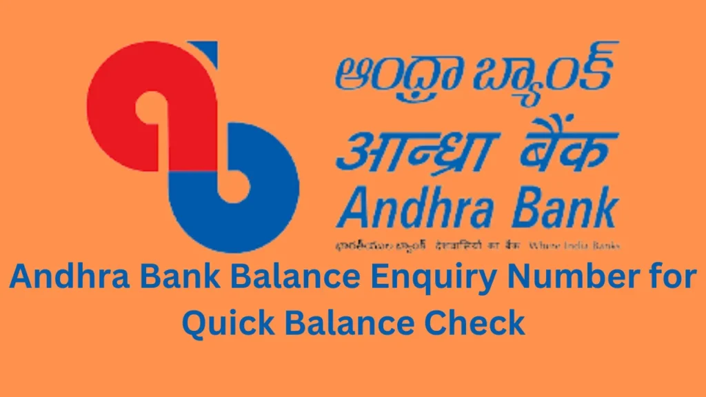 andhra bank balance enquiry number