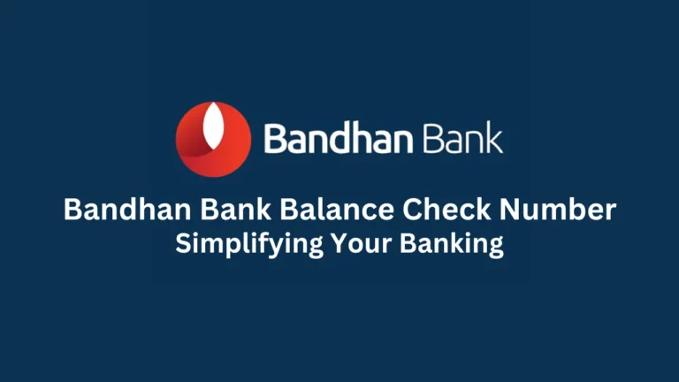 bandhan bank balance check number