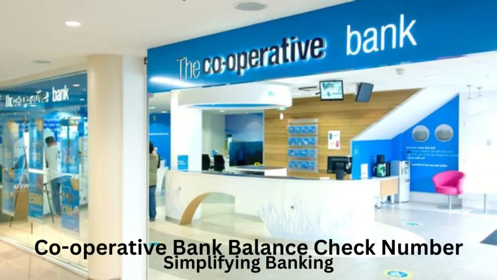 co-operative bank balance check number