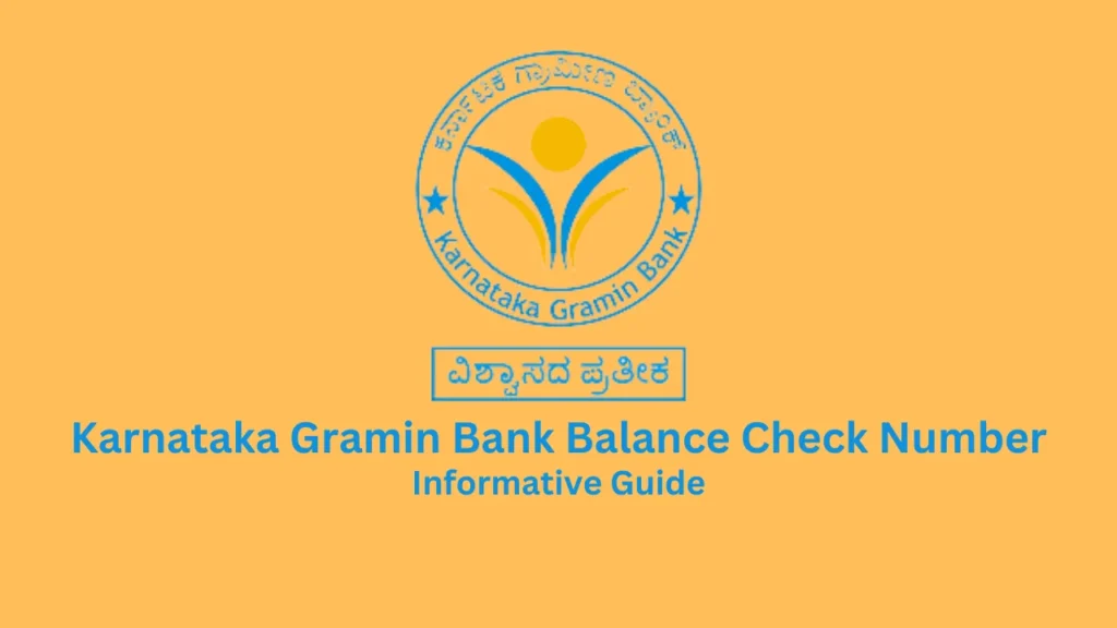 karnataka gramin bank balance check number