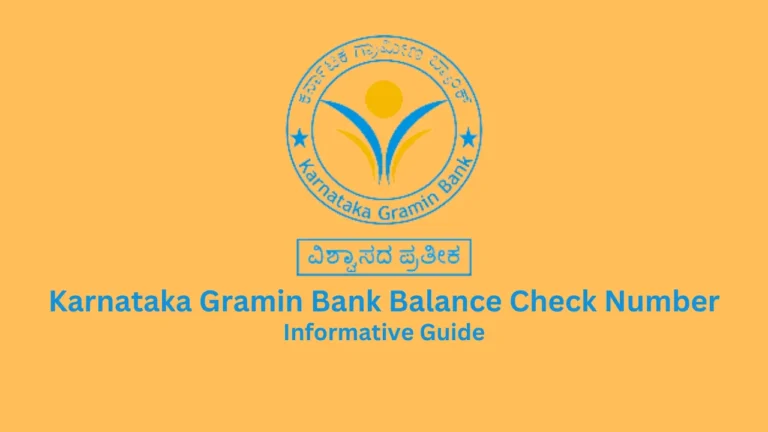 karnataka gramin bank balance check number