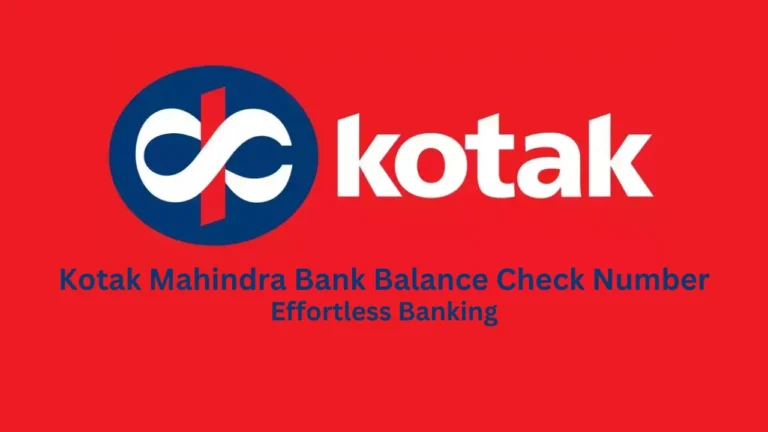 kotak mahindra bank balance check number