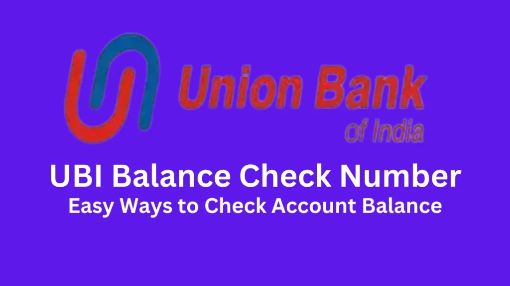 ubi balance check number