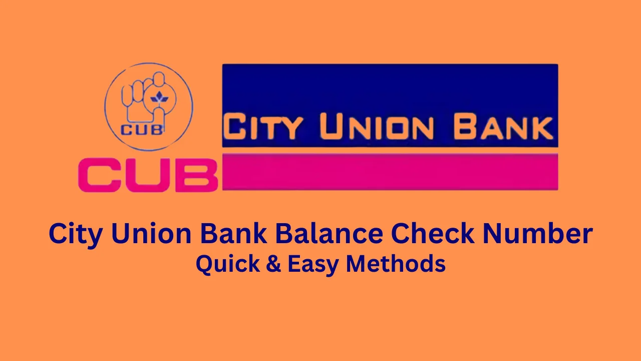 city union bank balance check number