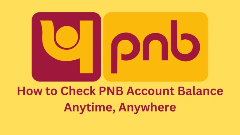 how to check pnb account balance